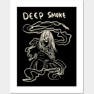 Deep Smoke Woman Posters and Art